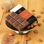 Jus'Trufs Artisanal Almond Milk Chocolate Bar - Set of 2 | Gluten-Free Healthy Almond Milk Chocolate | No Preservatives | Each Bar 40 gm | Net Wt 80 gm