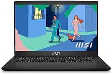 MSI Modern 14 Inch FHD Laptop - (Ryzen 5-7350U, AMD Radeon Graphics, 8GB RAM, 512GB SSD, Windows 11 Home) - Classic Black