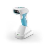 NETUM RD-1962 Blue-White Antimicrobial Wireless 1D / 2D Barcode Scanner, 1280×800 CMOS Sensor, 2.4G + Bluetooth, IP67 Waterproof Rugged Design, Hands-Free Mode for Clinics and Hospitals