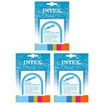 INTEX Wet Set Adhesive Vinyl Plastic Swimming Pool Tube Repair Patch 18 Pack Kit