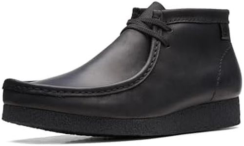 Clarks Men's Shacre Boot Ankle, Black Leather, 11