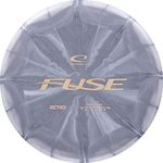 Latitude 64 Retro Burst Fuse Midrange Disc Golf Disc | Easy to Throw Frisbee Golf Midrange | Great for Beginners | 170g Plus | Stamp Color and Burst Pattern Will Vary (Gray)