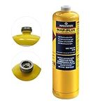 Mapp/Map Pro Plus Propane Gas Canister Cartridge Disposable Cylinder Bottle for Blowtorch Tools | Plumbing Blow Torch Canisters for Plumbers Soldering Mechanics | Burns 20% Hotter Than Propane