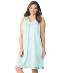 Exquisite Form Women's Colortura Short Gown,Azure Mist,X-Large