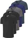 5 Pack Men's Dry Fit T Shirts, Athl