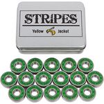 Yellow Jacket Premium Inline Skate Bearings, Roller Skate Bearings, 608, ABEC 9, Jungle Green (Pack of 16)