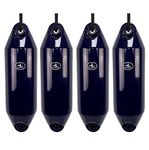 Hurricane Fenders Original Series Boat Fender PM02 48cm x 14cm (19" x 5") - Navy Blue - Pack Of Four