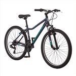 Schwinn High Timber AL Youth/Adult Mountain Bike, Aluminum Frame, 26-Inch Wheels, 21-Speed, Navy Blue