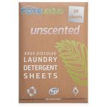 Homevative Laundry Detergent Sheets, Easy Dissolve, 30 Count, Unscented for Sensitive Skin, Great for Travel, College, laundromat or at Home. Works with Any Washing Machine