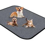 CORNMI Washable Dog Pee Pads Pet Mat 57"x36" Reusable Pet Training Pads Puppy Pad Strong Absorbency Training Mat for Playpen, Whelping, Crate, Kennel - Grey