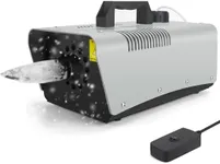 blessny Wired Remote Snow Machine, Portable High-velocity Snowflake Maker for Christmas, Parties, 650W Low Consumption with Max 2000CFM Output, ETL Listed