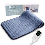 Heating Pad, 24"x12" Electric Heating Pad, Moist Heat Options, Electric Heat Pad for Back, Neck, Shoulder, 6 Temperature Level, 4 Timer Modes, Auto Shut Off, Machine Washable, Ultra Soft