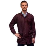 StaticTek Full Sleeve Snap Cuff ESD Jacket | Anti-Static Lab Coat | Certified Level 3 Static Shielding | Light Weight | ESD Smocks with High ESD Protection | Large | Maroon | TT_JKC9024SPMR