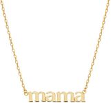 Ana Luisa Gold Mama Necklace - Sentimental 14K Gold Plated Nameplate Necklace - Hypoallergenic, Water-Resistant, Tarnish-Free - Mom Necklace for Women - Mother's Day Jewelry - Necklace for Mom