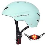 Adult Helmet with LED Safety Light 