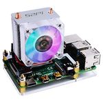 REES52 Raspberry Pi Cooling Fan, Raspberry Pi ICE Tower Cooler, RGB Cooling Fan with Raspberry Pi Heatsink for Raspberry Pi 4 Model B & Raspberry Pi 3B+ & Raspberry Pi 3 Model B