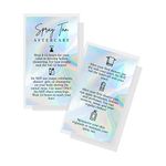 Spray Tan Aftercare Cards | 50 Pack | 2 x 3.5” in. Business Card Size | Traditional Spray Tan | Non-Reflective Matte Holographic Design