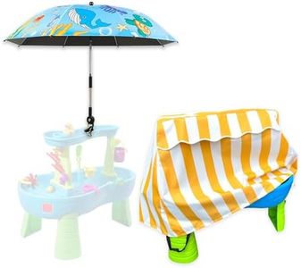 Water Table Cover and Water Table Umbrella for Step 2 Water Table, Step 2 Water Table Accessories for Water Table for Toddlers 1-3 Include a Umbrella For Water Table and a Water Table Cover Step2