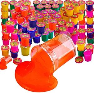 Kicko Mini Noise Putty Toys for Kids - Pack of 96 Slimes - Ideal for Sensory and Tactile Stimulation, Event Prize, Arts and Crafts, Bag Stuffer, Slime Parties, Educational Game, Assorted Color…
