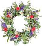 HooAMI 22Inch Door Wreath,Spring Su