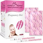 Easy@Home 20 Pregnancy Test Strips for Early Detection, 10 MIU/mL, 5 mm Width