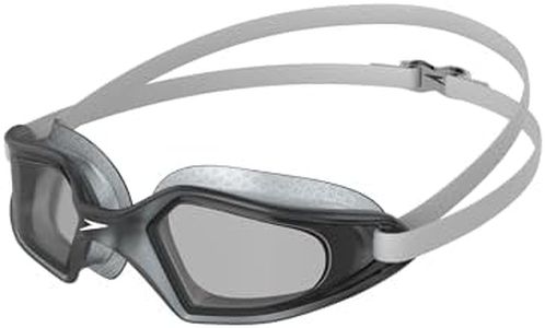 Speedo Unisex Adult's Hydropulse Swimming Goggles, White/Elephant/Light Smoke, One Size