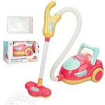 Kids Vacuum Cleaning Toy, Electric Kids Vacuum Toy for Toddlers with Lights and Sounds Effects, Electric Role Play Household Play Set for Kids Toddlers Girls Boys Toy Shzons