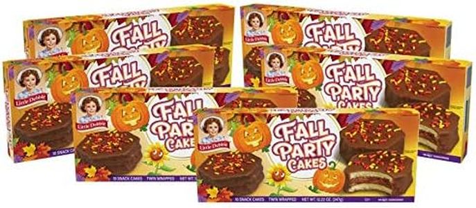 Little Debbie Fall Party Cakes, 6 Boxes, 30 Twin Wrapped Cakes, Chocolate 5 Count