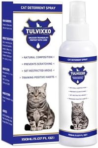 Tulvixxo 2Pcs Cat Deterrent Spray, Bitter Formula Cat Repellent for Indoor & Outdoor, Natural Plant Extracts, Anti-Scratch Aid for Furniture, Sofa, Rugs, Curtains