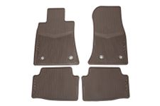 GM Accessories 22927633 Front and Rear All-Weather Floor Mats in Brownstone with Retainers