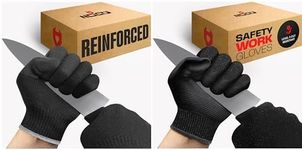 NoCry Cut Resistant Work Gloves, with Reinforced Fingers; Comfortable, 100% Food Grade; Ambidextrous & Professional Safety Work Gloves with Grip — Waterproof Palm; Enhanced Grip; Reinforced Coating