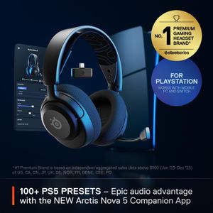 SteelSeries Arctis Nova 5P Wireless Gaming Headset – Black