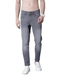 Ben Martin Men's Slim Fit Stretchable 30 Size Grey Cotton Denim Jeans Pant for Men, JJ3-12