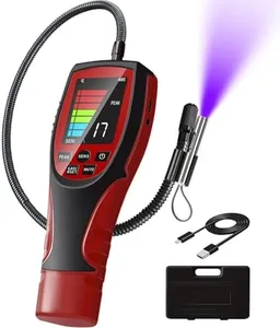 Refrigerant Leak Detector, Aprvtio ALD-200 PRO Freon Leak Detector, 3000mAh Battery, Freon Sniffer Automotive Halogen Gas Leak Detector for R410A R22 R1234YF R600a R290 CFCs HCFCs HFCs