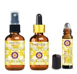 Deve Herbes Thieves Multipurpose Essential Oil Blend 15ml (0.50 oz) Undiluted + 30ml (1 oz) Infused Spray + 10ml (0.33 oz) Pre Diluted Roll On