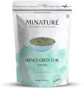 French Green Clay powder by mi nature | 227g(8 oz) (0.5 lb) | Montmorillonite Clay | Facial Care | Skin care