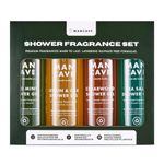 Mancave Men's Ultra-Premium Shower Gel Fragrance Gift Set, Featuring 4 x 500ml Natural Sulphate Free Shower Gels: Wild Mint, Lemon & Oak, Cedarwood and Sea Salt fragrances, Vegan Friendly