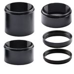 Starboosa M48-2 inches Extension Tube Kit for SLR Cameras and Eyepieces - M48x0.75 on Both Sides & Outer Diameter of 2 inches - 5 Tubes Kit