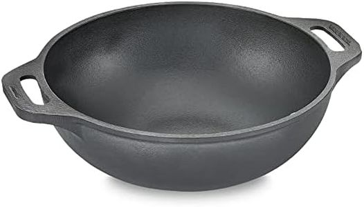 Prestige Cast Iron Kadai(26cm)|Even Heat Distribution|Scratch Resistant|Compatible with Gas & Induction|Retains Heat for Long|10 Years Warranty