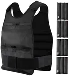 Adjustable Weighted Vest with Removable Sandbags, 13LB-22LB (6kg-10kg), Strength Training Workout Vest for Men and Women