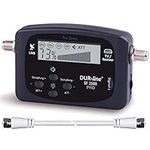 DUR-line SF 2500 Pro - Satfinder - Display & Electronics Improved - Digital Satellite Meter for Exact Adjustment of Your Satellite Antenna - Finder Including F-Cable and Comprehensive Instructions