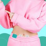 TIJA - Period Pain Relief Wearable Device –Instant Relief from Menstrual Cramp & Period Pain – Rechargeable – 2-year warranty – Easy to Wear – Instant Pain Reliever with TENS Technology. Colour (Turquoise)