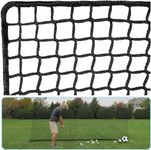 IUZEAI 10x10ft Golf Netting High Impact Golf Practice Net(NET ONLY), Golf Sports Netting Barrier Nets, Heavy Duty Nylon Netting Material Golf Hitting Nets （with Installation Rope）…