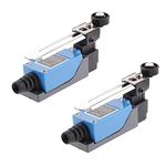 SPIDER Automation� (2 PCS) ME 8108 MINI LIMIT SWITCH (ME-8108): Rotary Adjustable Roller Lever Arm, AC250V 5A, DC115V 0.4A, 2NO+2NC by SPiDER Automation