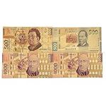 Gold Mexican Bills, 500 1000 Gold P