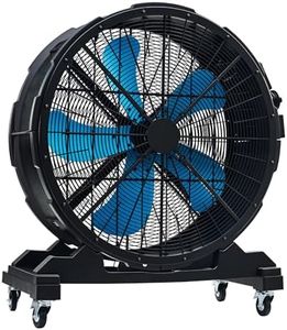 Albott 36 Inch Industrial Drum Fan, 500W Plastic High Velocity Floor Fan with Wheels and Stepless Variable Speed, Air Flow 15,300 CFM, Ideal for Commercial, Garage, Warehouse, Workshop, Factory