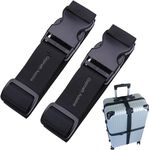 Gopinath Autolink Luggage Straps for Suitcases 3mtr x 1.5" Tie Down Straps, Heavy Duty Lashing Straps, Adjustable Cam Buckle Tie-Down Straps for Motorcycle,Trucks,Trailer (Luggage straps-2pcs)