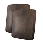 ANARACHON Leather Look Couch Cushion Covers Sofa Seat Slipcovers Sets Couches Furniture Protector for Sectional Armchair Loveseat Pets Kids Stretch Spandex Fabric (2 Cushion Sofa, Brown)