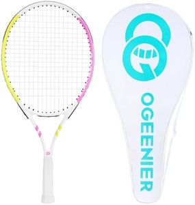 OGEENIER Kids Tennis Racket 23 Inch, Lightweight Aluminum Tennis Racquet for Junior Boys & Girls Beginner with Tennis Bag
