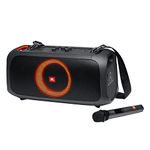 JBL PartyBox On-The-Go Portable Bluetooth Party Speaker with Built-in Lights and Wireless Mic - Black (JBLPARTYBOXGOBAM)